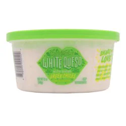 Queso Mama White Queso with Diced Green Chilies - 12oz