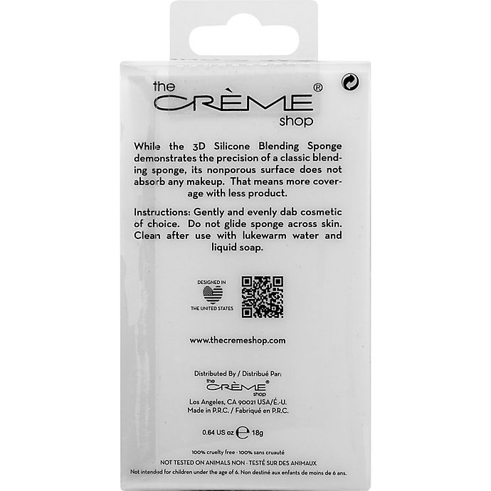 slide 4 of 4, The Crème Shop 3D Silicone Blending Sponge, 1 ct