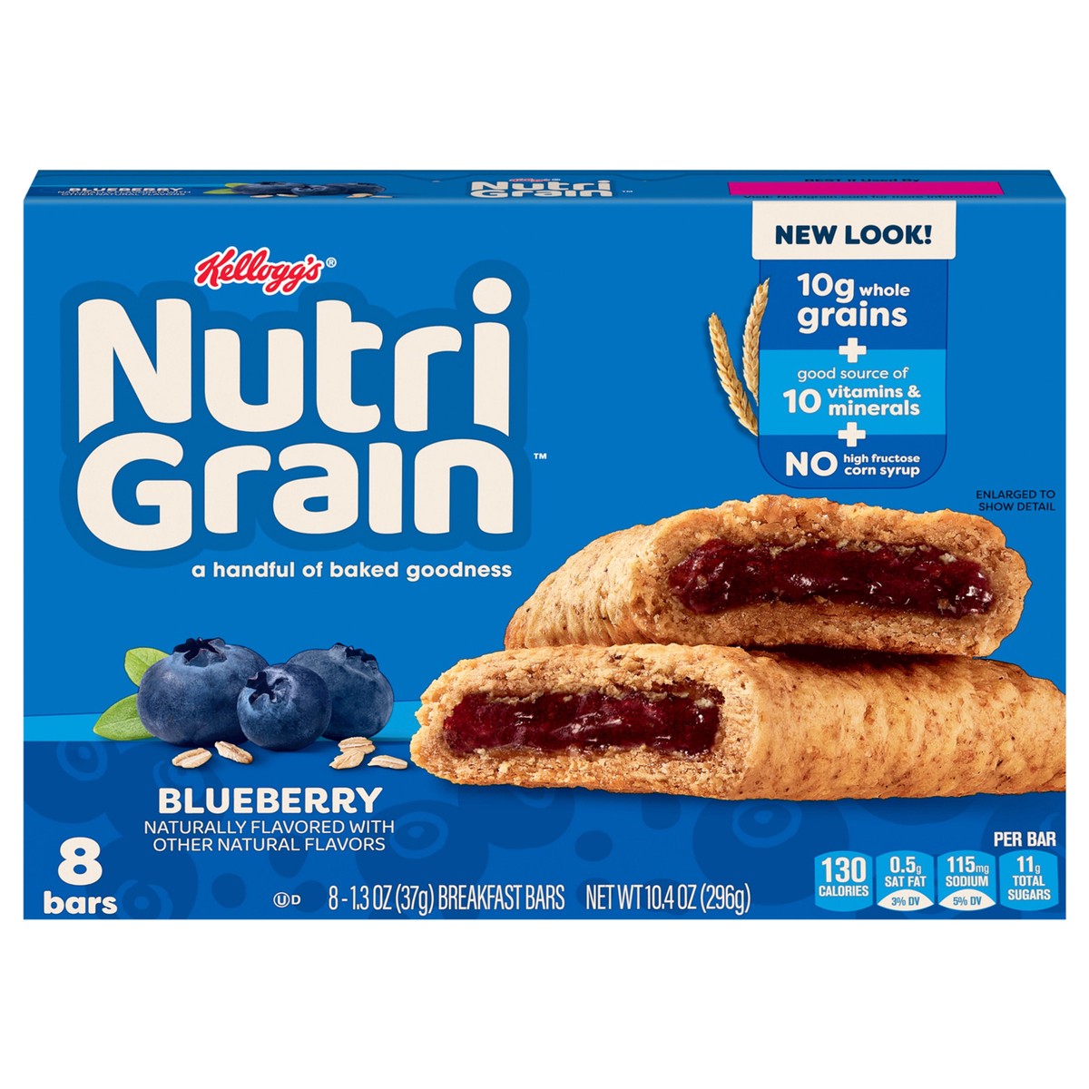 slide 1 of 5, Nutrigrain Nutri-Grain Breakfast Bars Blueberry, 10.4 oz