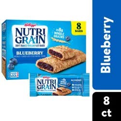 Nutri-Grain Soft Baked Breakfast Bars, Blueberry, 10.4 oz, 8 Count