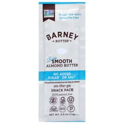 Barney Butter Smooth Almond Butter Snack Pack 0.6 oz