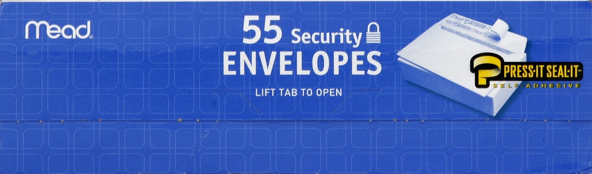 slide 4 of 4, Mead Security Envelopes, 55 ct