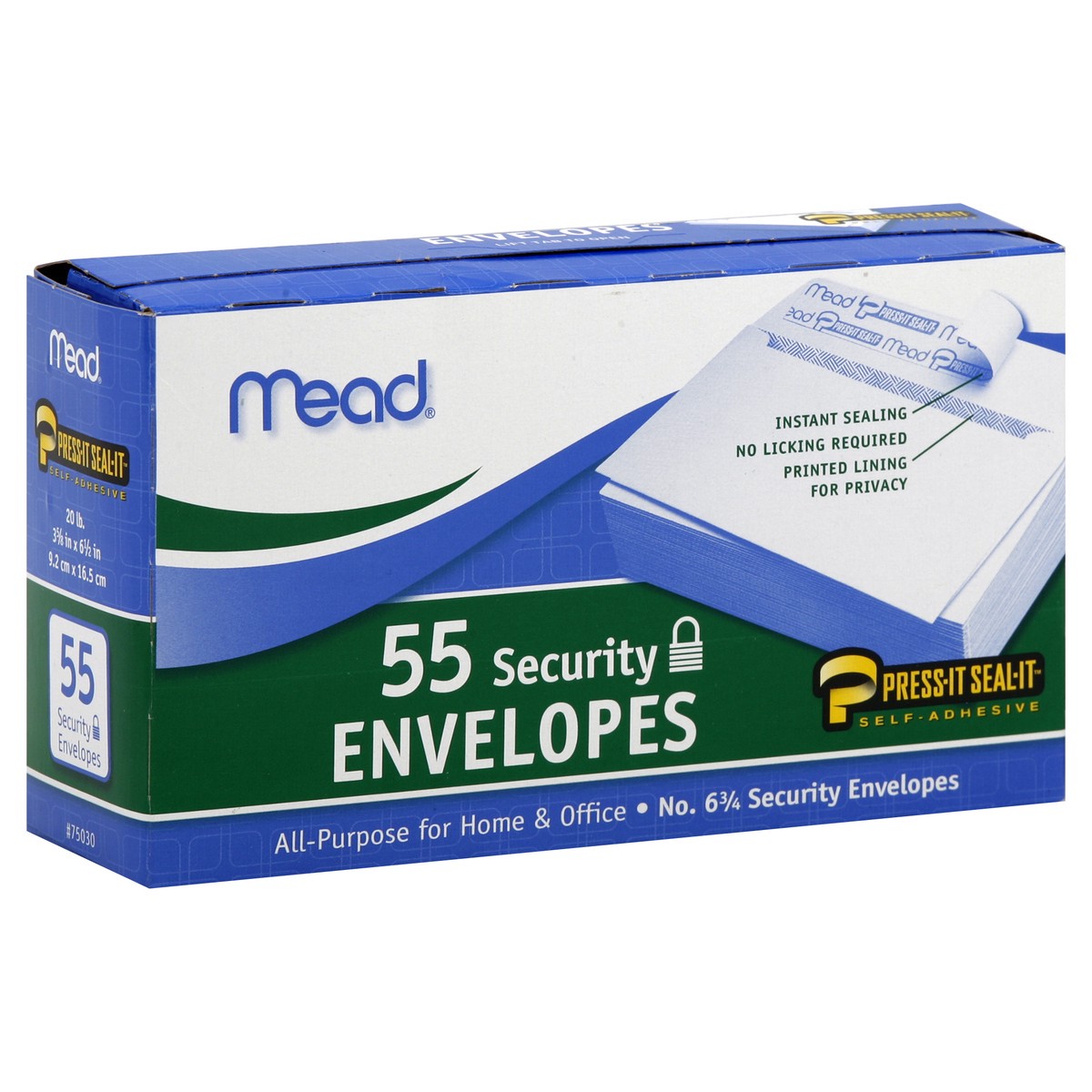 slide 2 of 4, Mead Security Envelopes, 55 ct