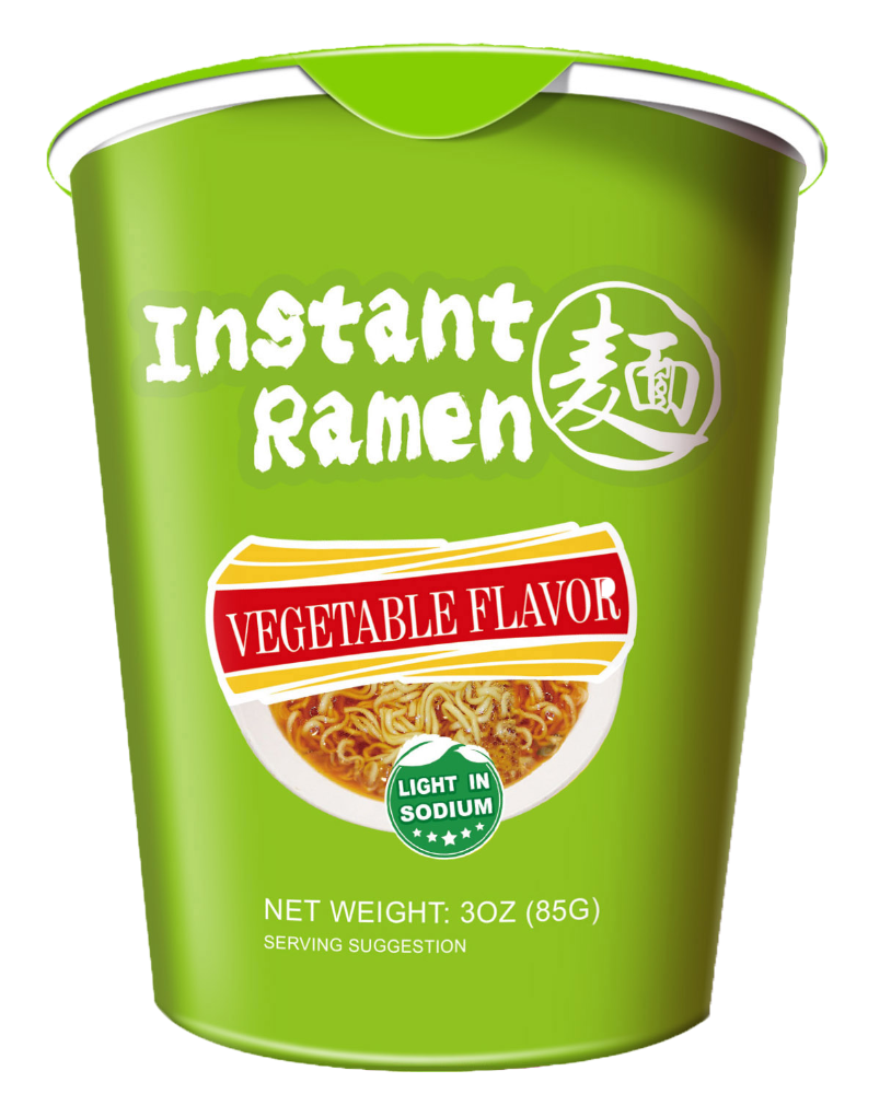 slide 1 of 1, JML Vegetable Flavor Cup Noodles, 3 oz