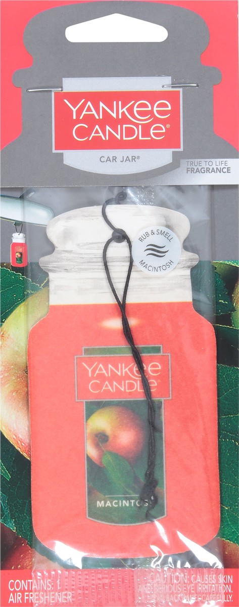 slide 6 of 9, Yankee Candle Car Jar Macintosh Air Freshener 1 ea, 1 ct