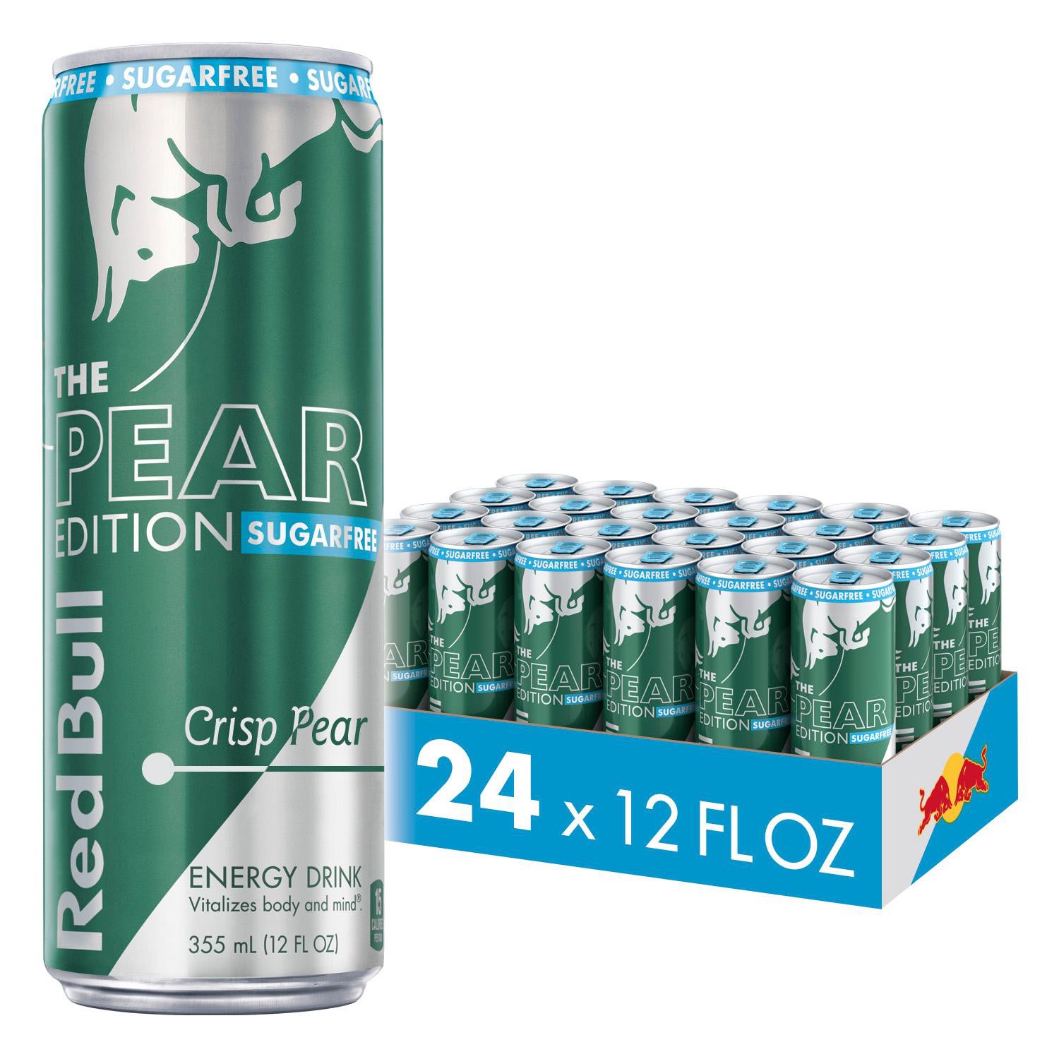 slide 1 of 2, Red Bull Energy Drink, Sugar Free Pear- 24 ct, 24 ct