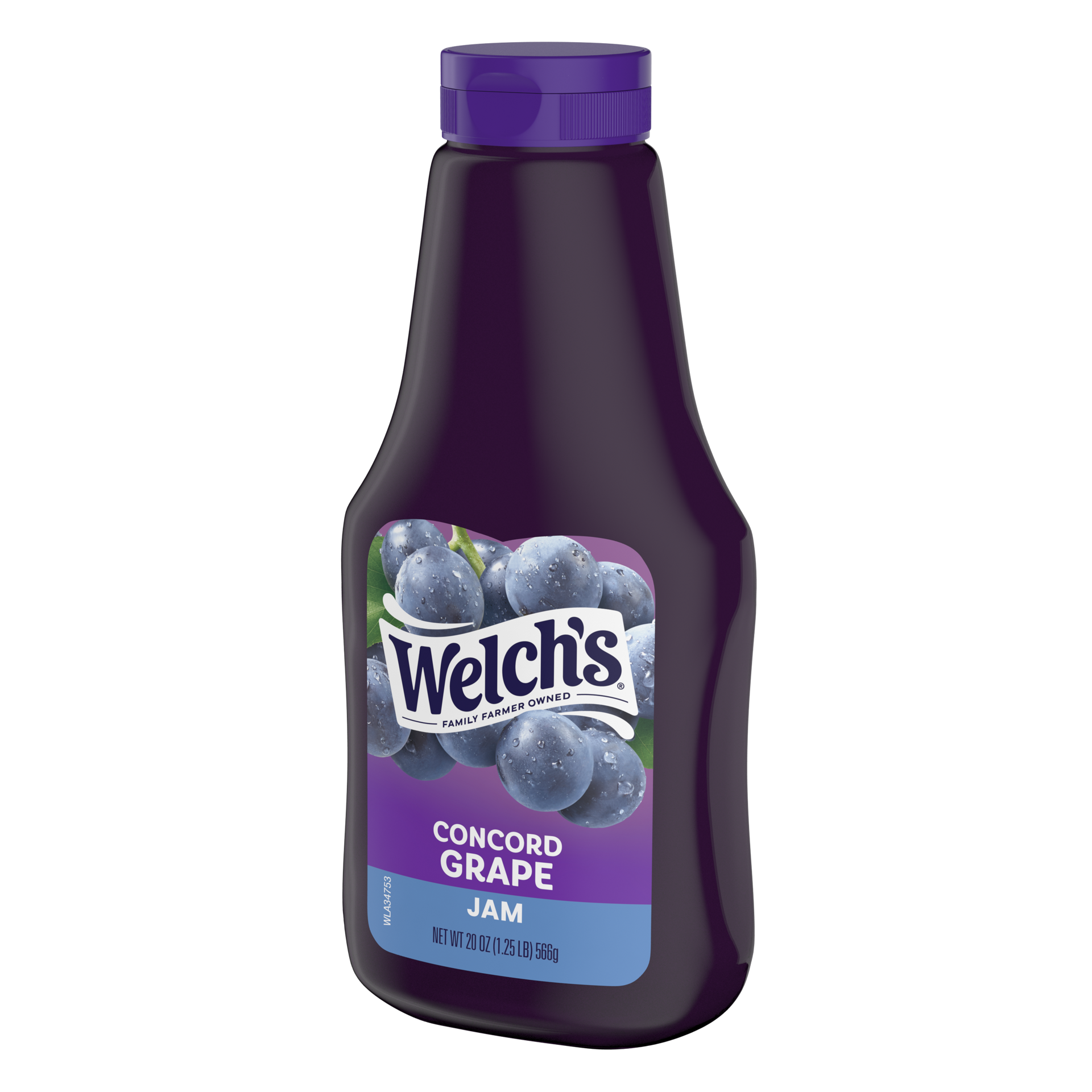 slide 5 of 7, Welch's Concord Grape Jam, 20 oz Squeeze Bottle, 20 oz