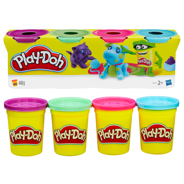 slide 4 of 9, Play-Doh Classic Colors(Assorted Colors), 4 ct