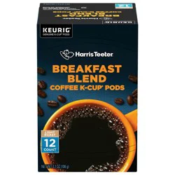 Harris Teeter Coffee Kcups - Breakfast Blend - 12 ct