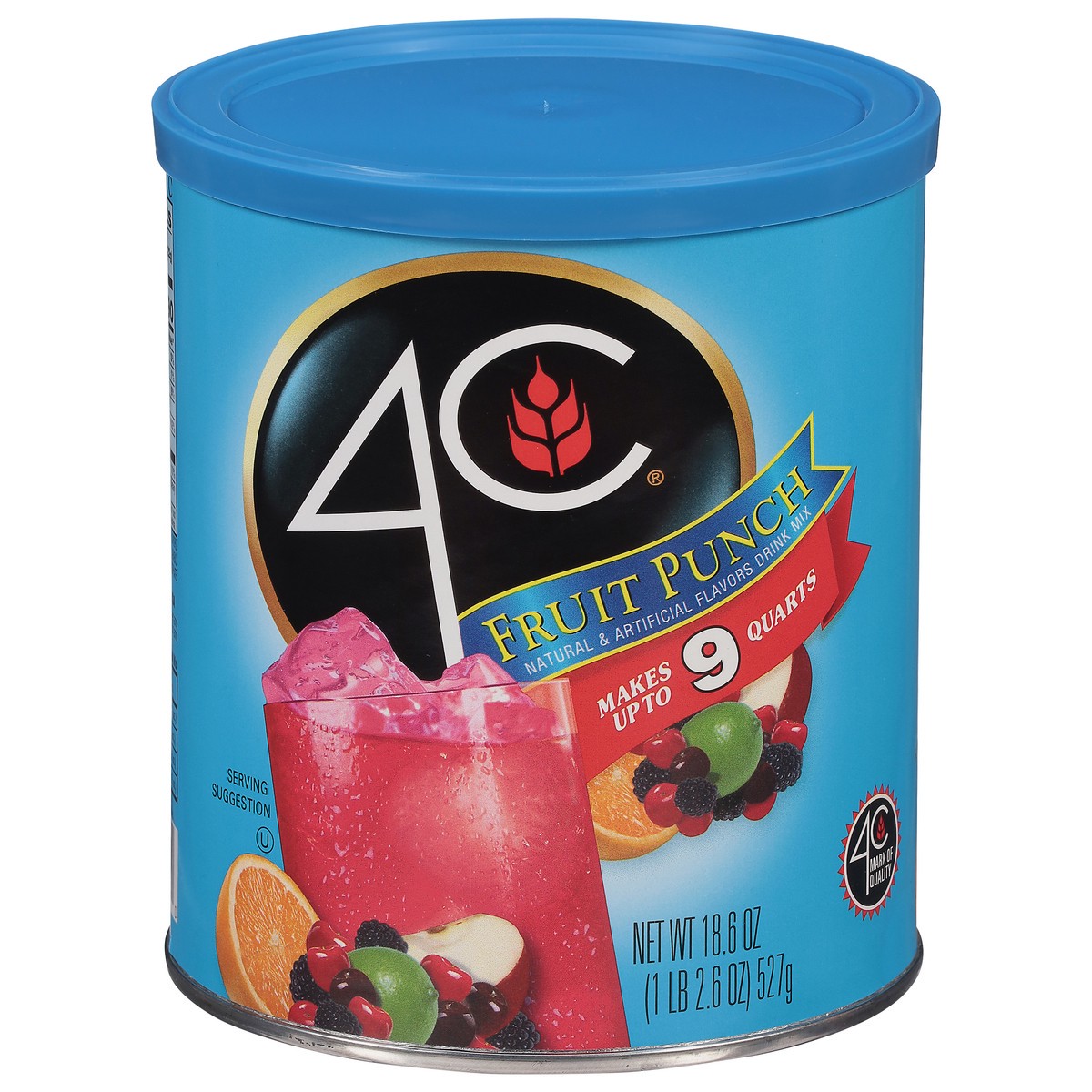 slide 1 of 1, 4C Fruit Punch Drink Mix - 18.6 oz, 18.6 oz