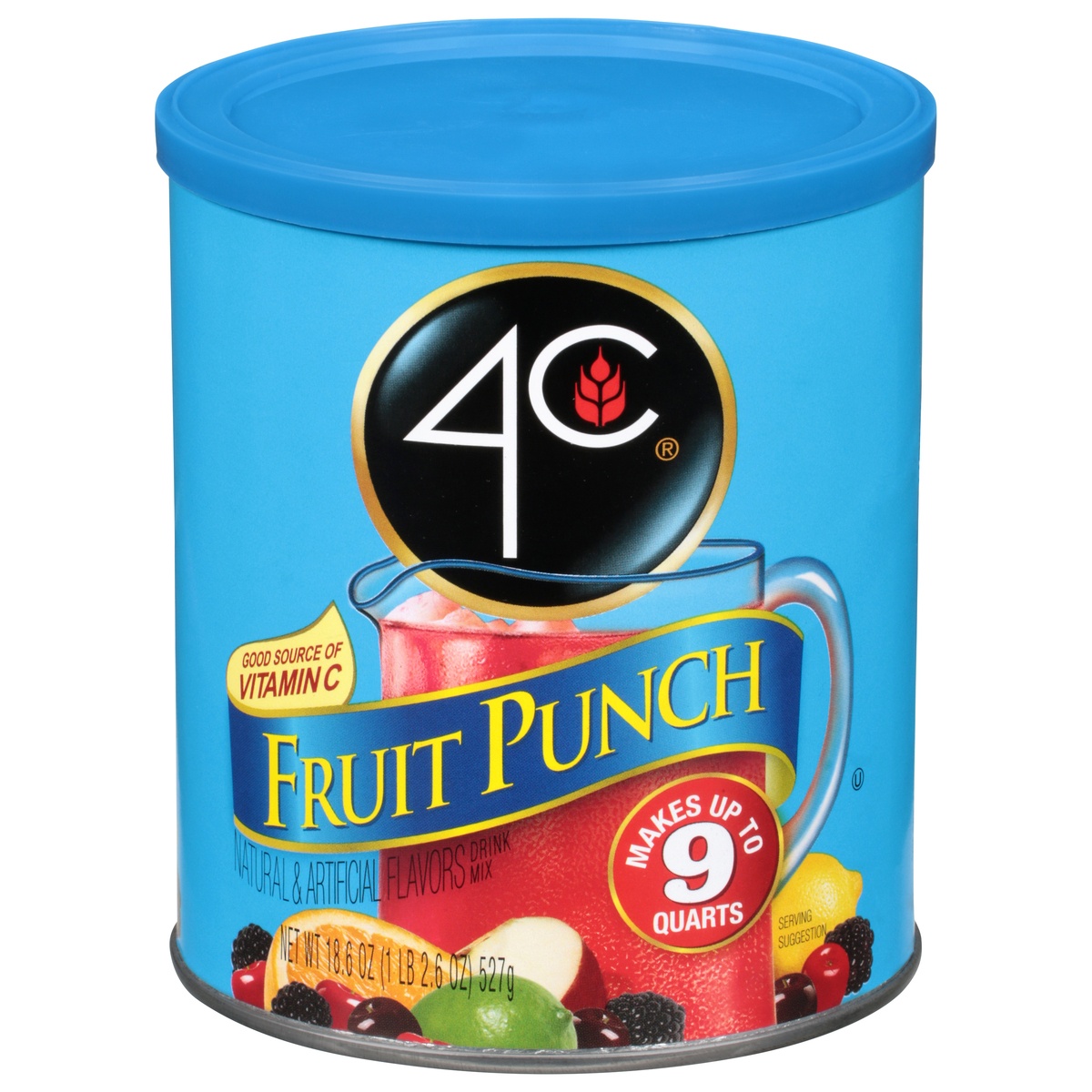 slide 1 of 1, 4C Fruit Punch Drink Mix, 20.3 oz
