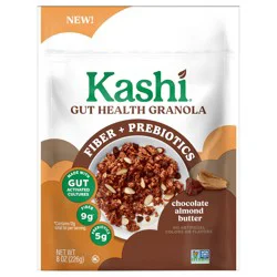 Kashi Gut Health Granola Chocolate Almond Butter, Fiber + Prebiotics, 8 oz