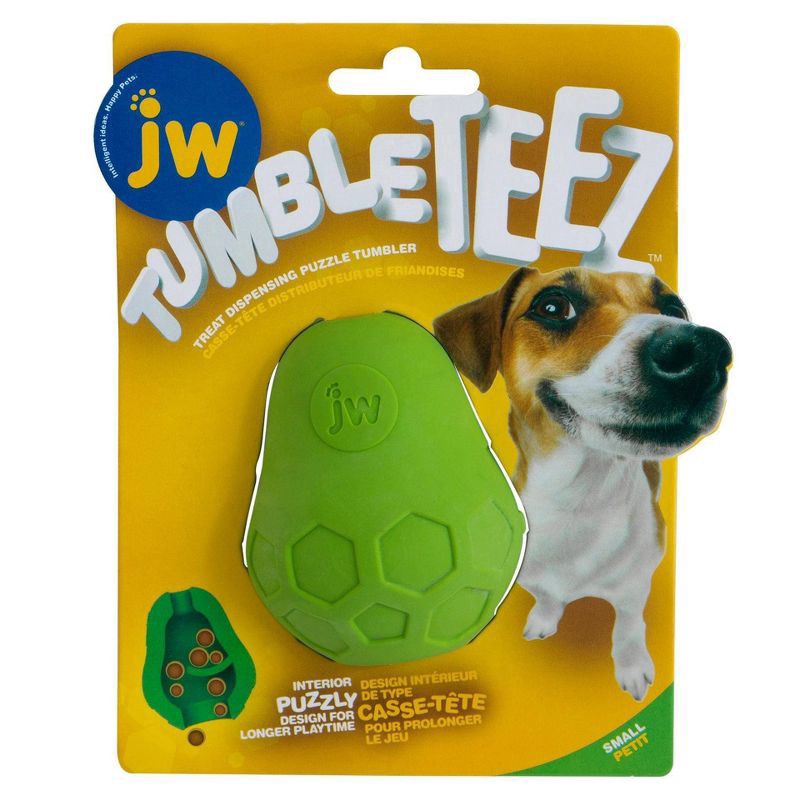 slide 1 of 6, JW Pet Tumble Teez Treat Toy Small, 1 ct