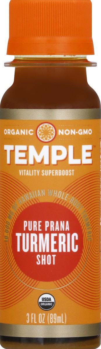 slide 5 of 6, Temple Pure Prana Turmeric Shot, 3 oz