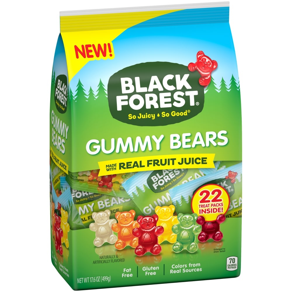 slide 1 of 1, Black Forest gummy bears, treat packs, 17.6 oz