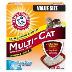 ARM & HAMMER MultiCat Clumping Litter, Scented 29lb