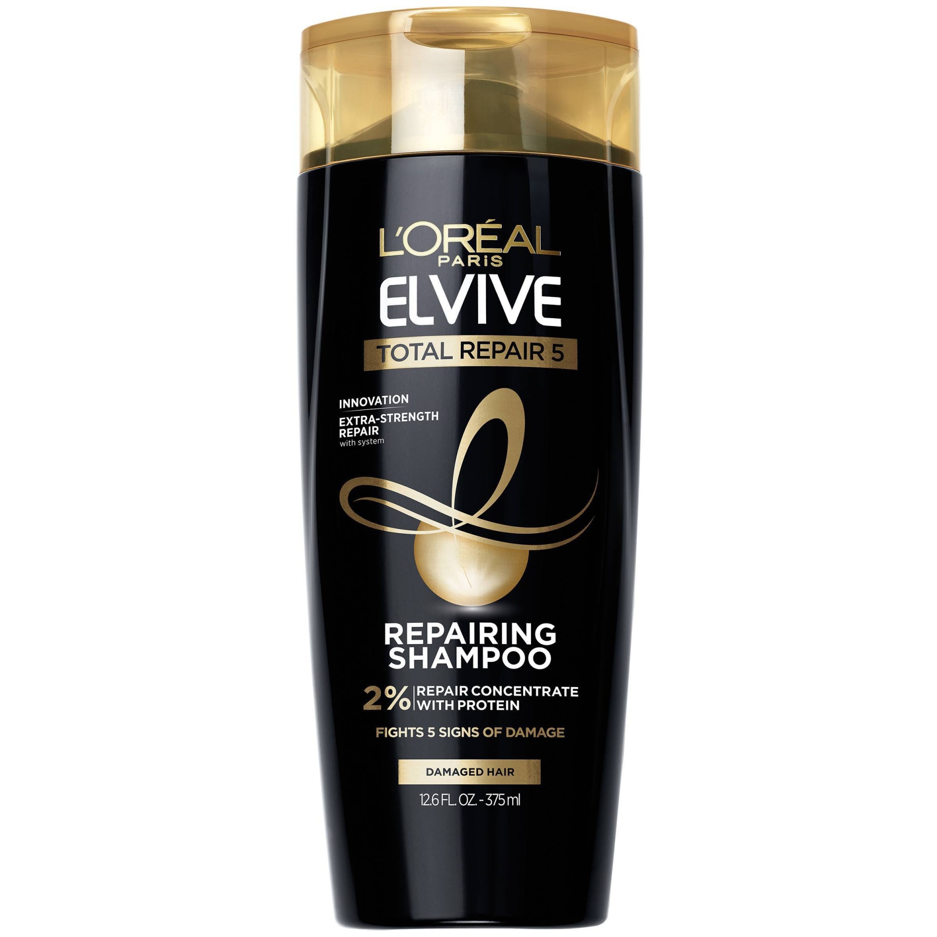 slide 1 of 1, L'Oréal Elvive Total Repair 5 Repairing Shampoo, 12.6 fl oz