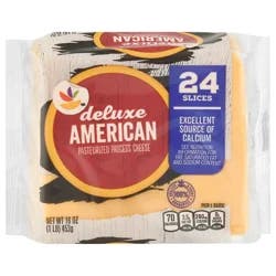 Giant Deluxe Yellow American Cheese Slices - 24 ct