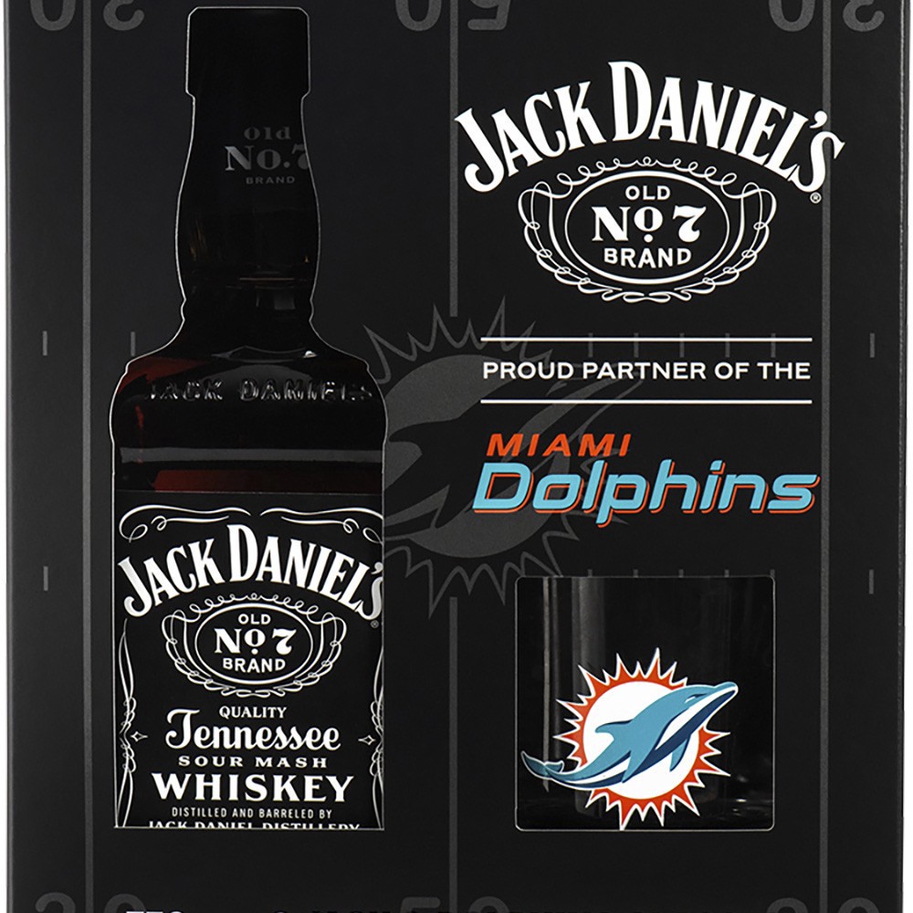 slide 1 of 1, Jack Daniel's Black Miami Dolphins, 1 ct