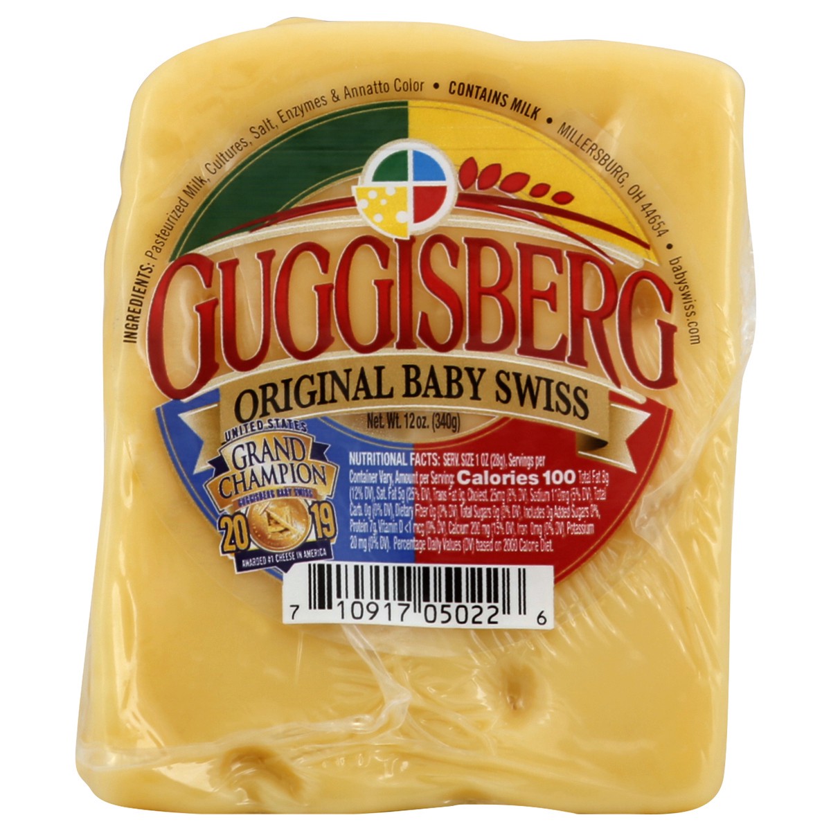 slide 1 of 13, Guggisberg Guiggisberg Chunk Baby Swiss, 12 oz