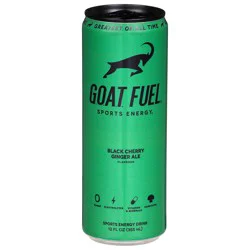 G.O.A.T. Fuel Black Cherry Ginger Ale Flavored Sports Energy Drink 12 fl oz