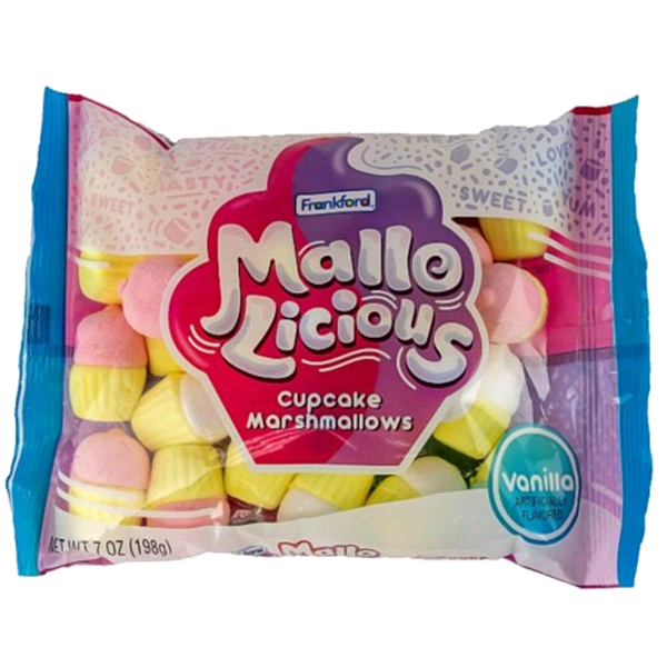 slide 1 of 1, Frankford MalloLicious Vanilla Cupcake Marshmallows, 7 oz