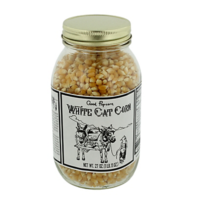 slide 1 of 1, White Cat Popcorn, 27 oz