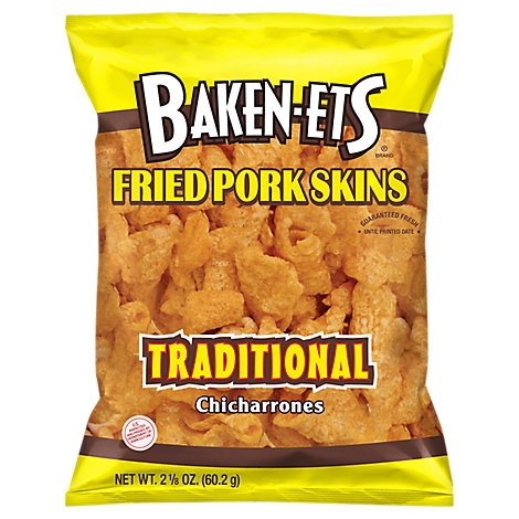 slide 1 of 1, Baken-Ets Fried Pork Skins Regular - 2.125 oz, 2.13 oz