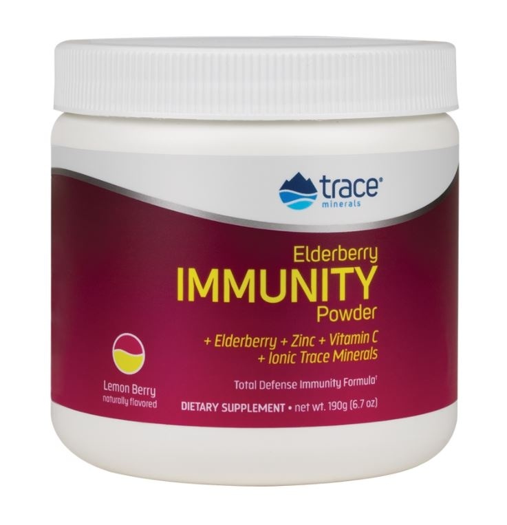 slide 1 of 1, Trace Minerals Elderberry Immunity Powder, 6.7 oz