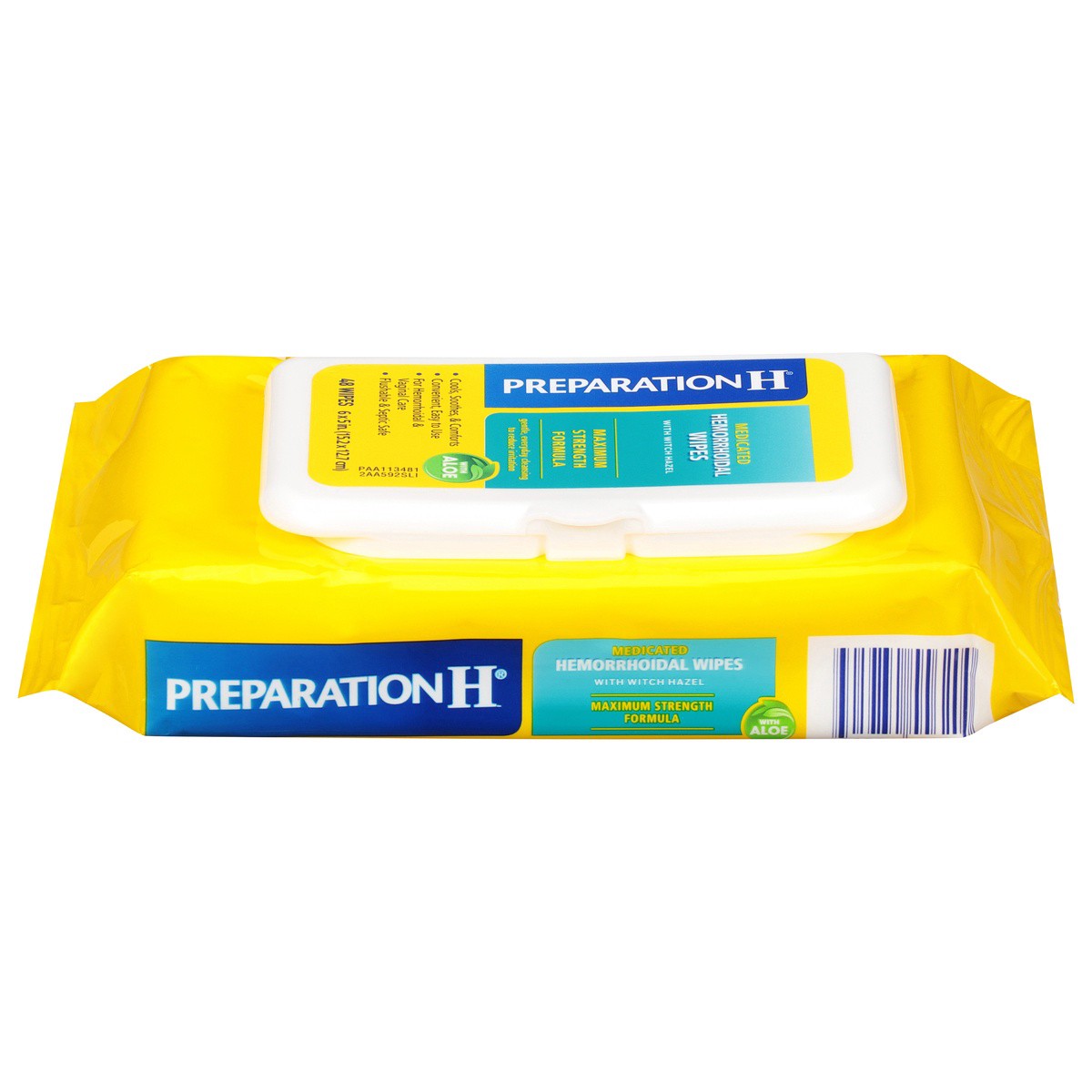 slide 1 of 10, Preparation H  Hemorrhoid Wipes with Witch Hazel for Skin Irritation Relief - 48 Count, 48 ct