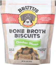 Brutus Bone Broth Chicken Biscuits 8 oz