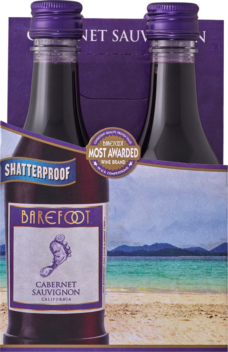 slide 2 of 3, Barefoot Red Wine, 4 ct; 187 ml