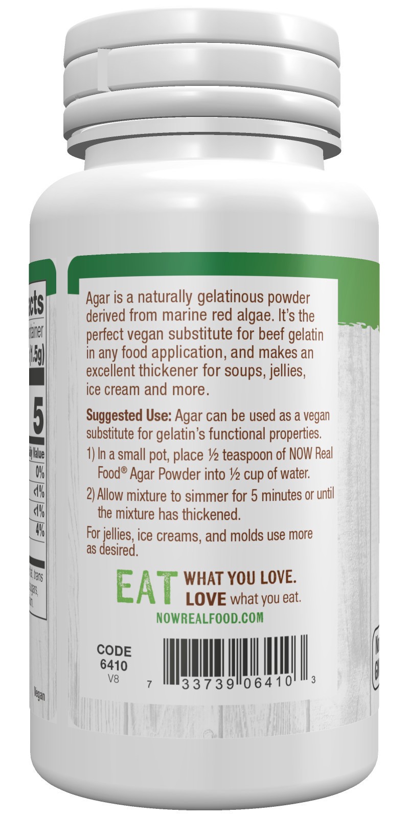 slide 4 of 4, NOW Natural Foods Agar Powder - 2 oz., 1 ct