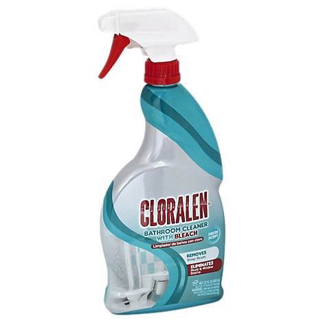 slide 1 of 1, Cloralen Bathroom Cleaner With Bleach Fresh Scent, 22 fl oz