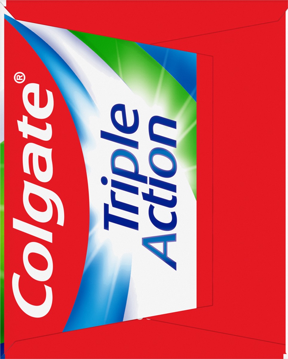 slide 2 of 7, Colgate Triple Action Toothpaste, Mint - 4.0 Ounce, 4 oz