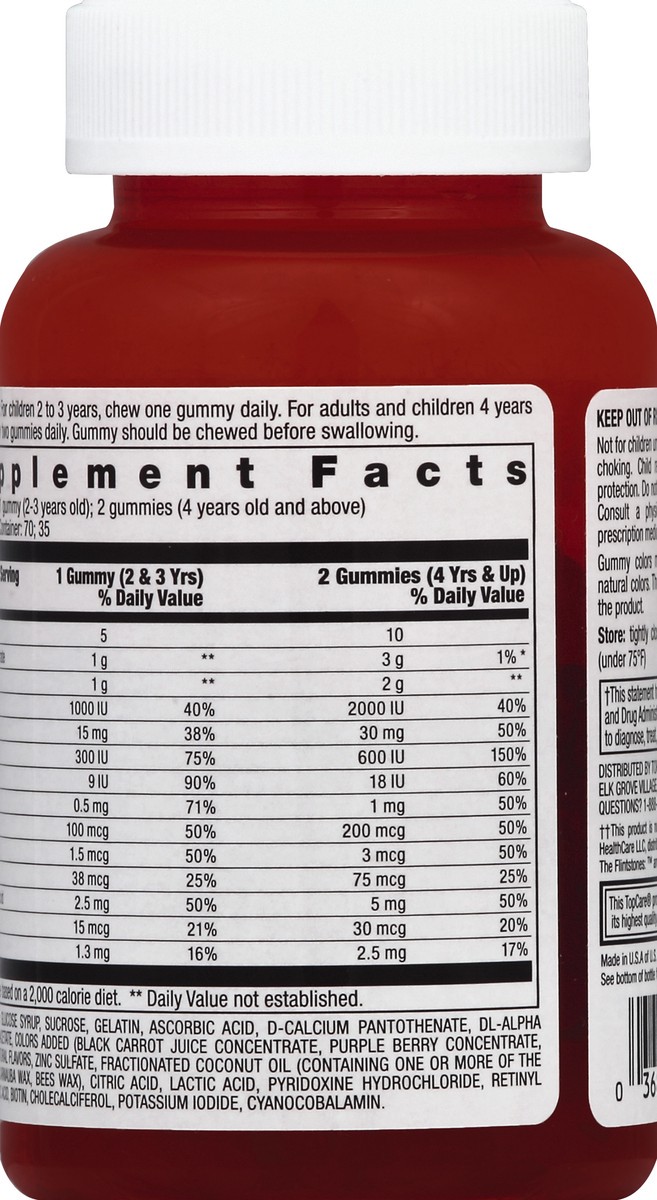 slide 4 of 6, TopCare Child Multivitamin Gummies, 70 ct