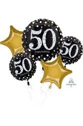 Helium Balloon Bouquet Birthday - 5 Count