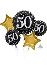 Helium Balloon Bouquet Birthday - 5 Count