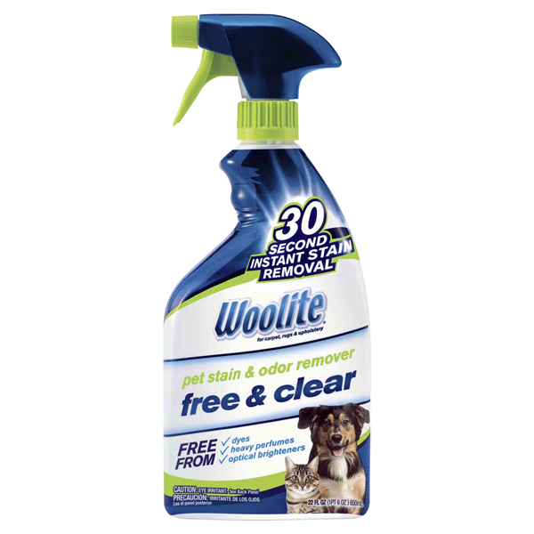 slide 1 of 1, Woolite Free & Clear Pet Stain & Odor Remover, 22 fl oz