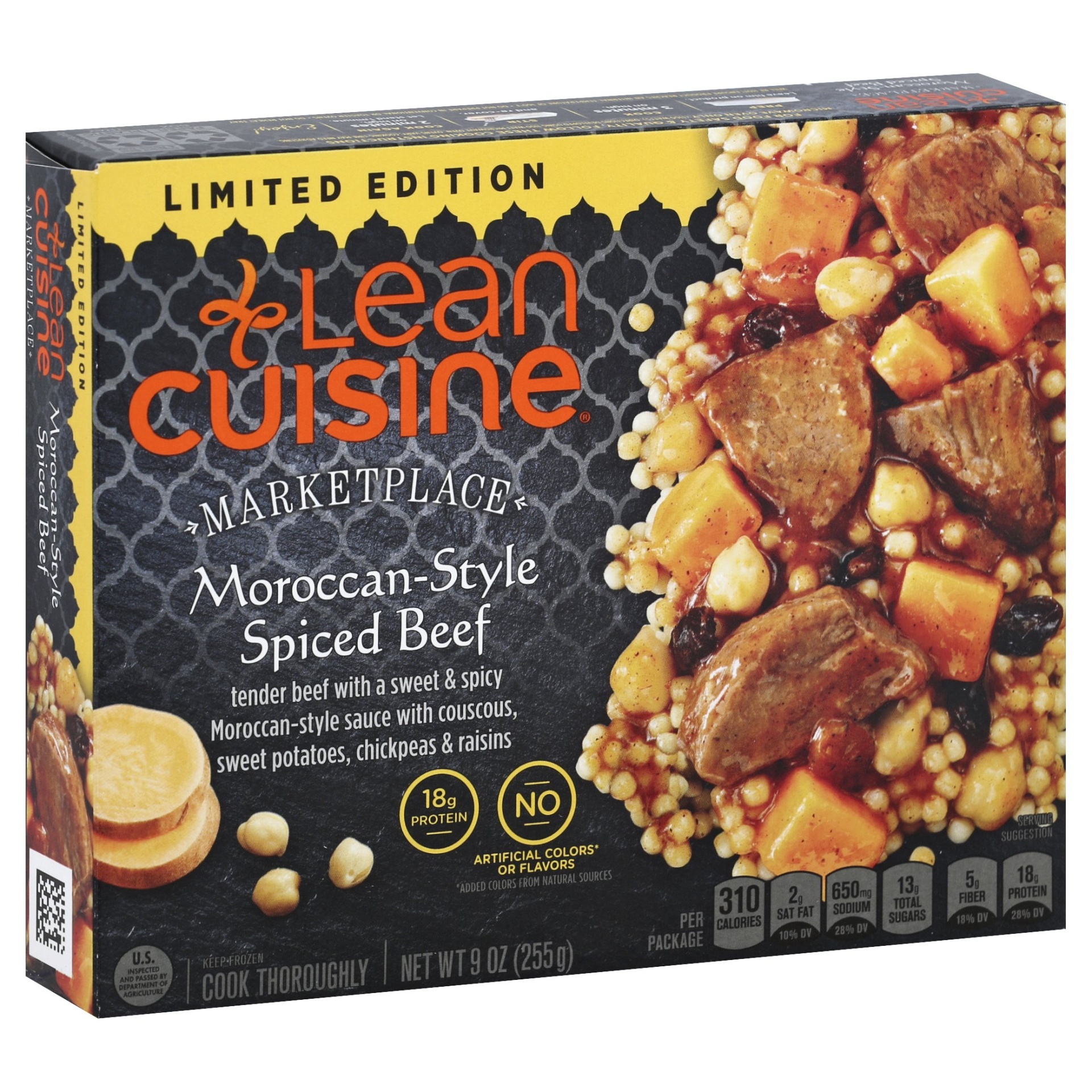 slide 1 of 1, Lean Cuisine Marketplace Moroccan Style Spiced Beef, 9 oz