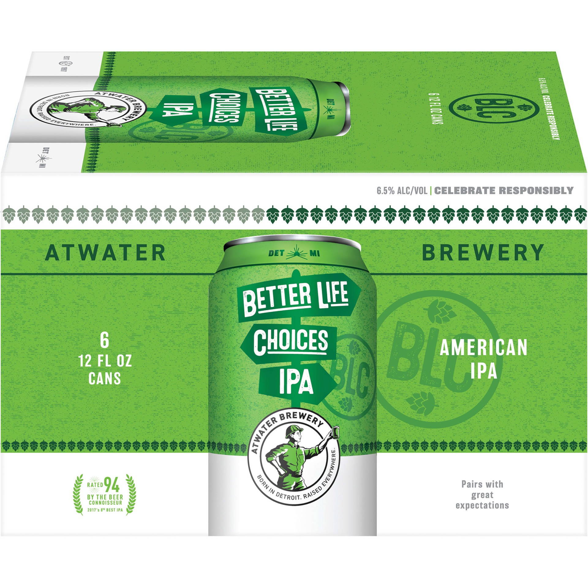 slide 4 of 5, Atwater Better Life Choices 6 Pack 12 Oz Aluminum Can 6.5% Abv, 12 fl oz