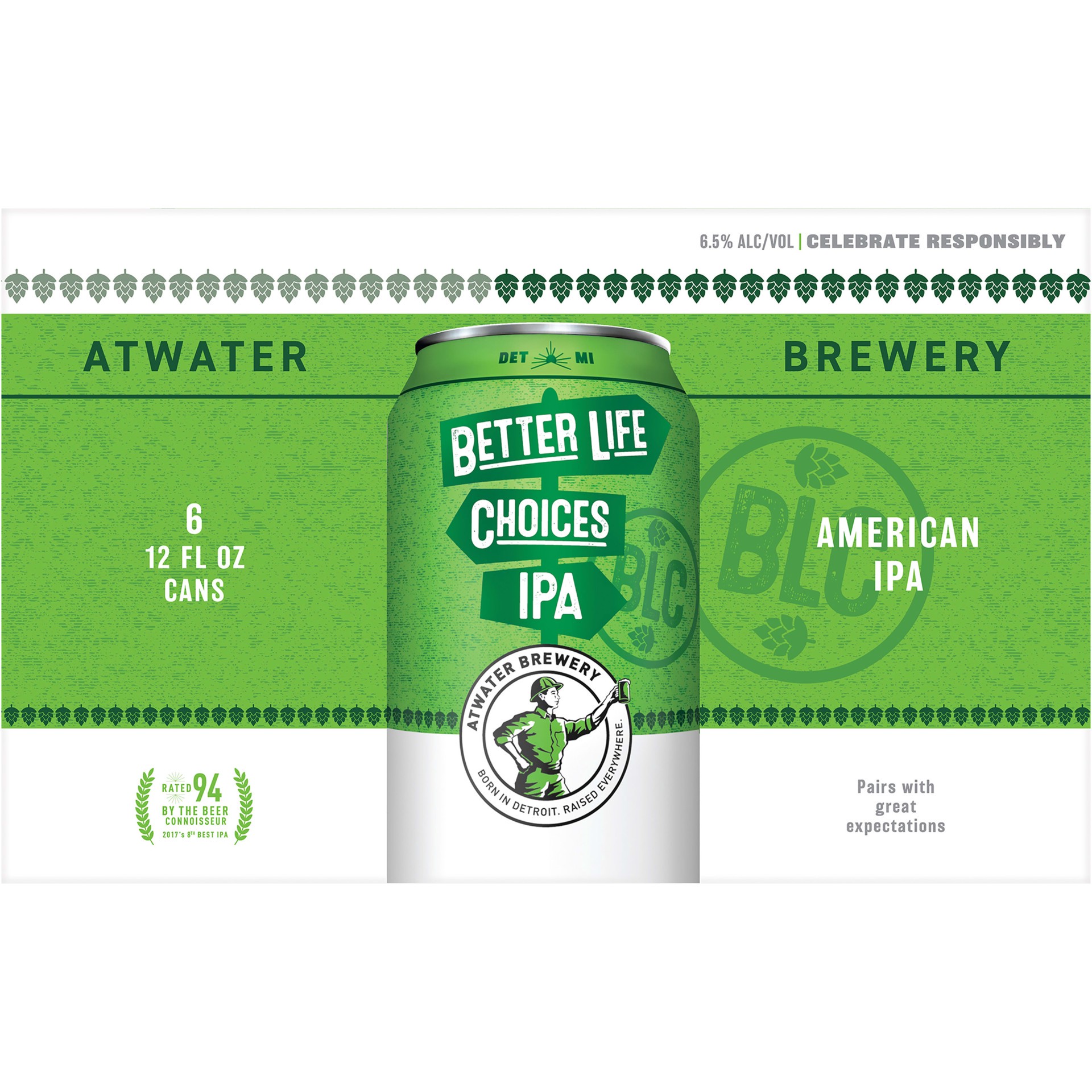 slide 2 of 5, Atwater Better Life Choices 6 Pack 12 Oz Aluminum Can 6.5% Abv, 12 fl oz