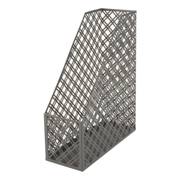 slide 2 of 4, Realspace Acrylic Desktop Caddy With Letter Sorter, 4-7/8"H X 8-1/4"W X 5-7/8"D, Clear/Gold, 1 ct