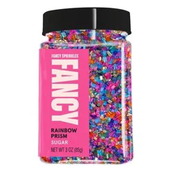 Fancy Sprinkles Rainbow Prism Sugar, Dessert Sprinkles
