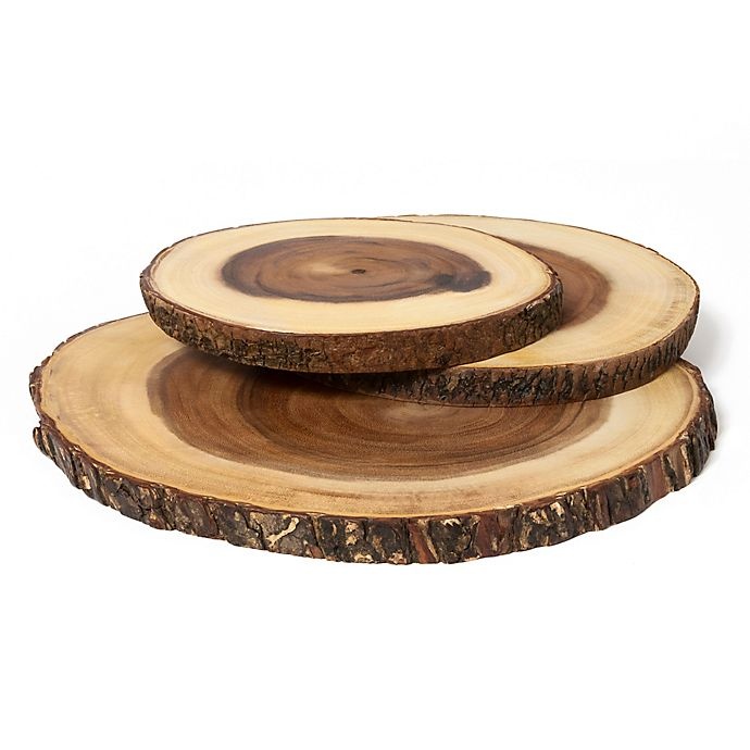 slide 5 of 5, Lipper International Acacia Bark 3-Tier Swivel Server, 1 ct