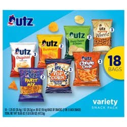 Utz Variety Snack Pack 18 Count Box