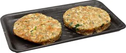 Central Market Lemon Scallion Atlantic Salmon Burgers