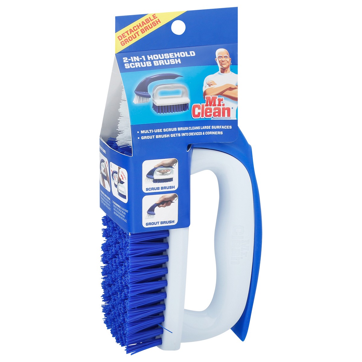 slide 11 of 11, Mr. Clean 2-In-1 Household Scrub Brush, 1 ct