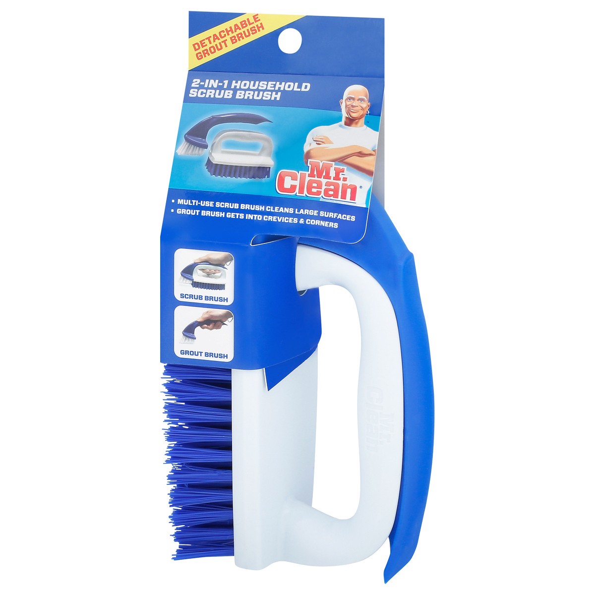 slide 7 of 11, Mr. Clean 2-In-1 Household Scrub Brush, 1 ct