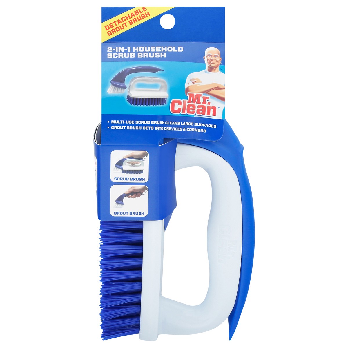 slide 1 of 11, Mr. Clean 2-In-1 Household Scrub Brush, 1 ct